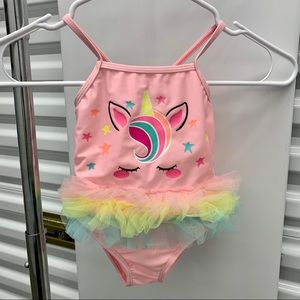 NWT Wonder Nation One Piece Unicorn Swimsuit 18mos